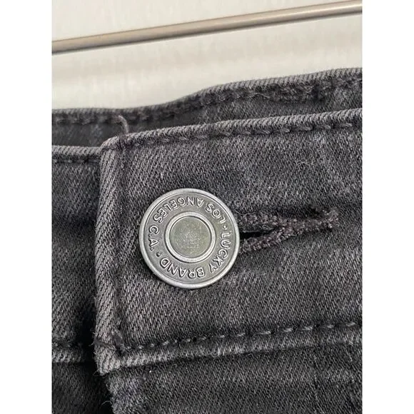 Lucky Brand Bridgette Skinny Jeans Black Stretch Women’s 8/29 Ankle - Picture 10 of 11